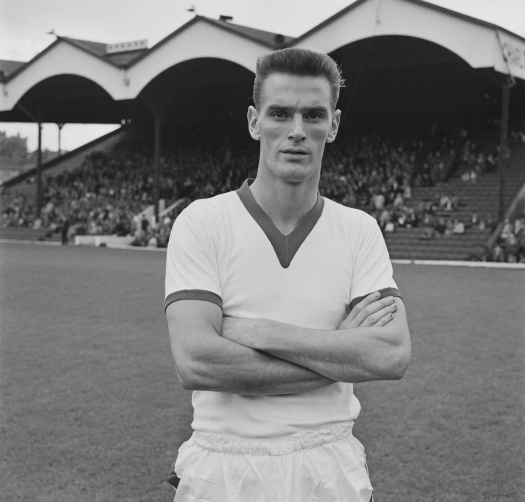 Middlesbrough FC's Alan Peacock, 1958