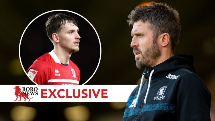 Middlesbrough Manager, Michael Carrick, is seen before the Sky Bet Championship match. Inset, Rav van den Berg.